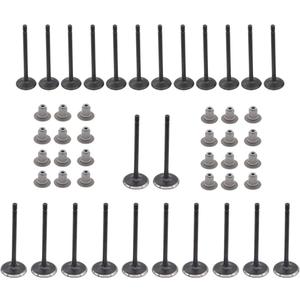 NewYall Pack of 12 Engine Intake 12 Exhaust Valve with 24 Stem Seals for Buick Enclave LaCrosse Rendezvous Cadillac STS CTS SRX Chevrolet Camaro Equinox GMC Acadia Malibu Pontiac Torrent Saturn Vue