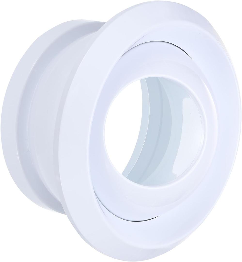 PATIKIL 10 Inch Round Air Vent Covers, 1Pcs ABS Adjustable Soffit Vent Ceiling Ball Jet Nozzle Air Diffuser for Bathroom Kitchen Living Room Ventilation, White
