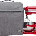 HOMEST Stand Mixer Dust Cover Compatible with KitchenAid 6/7/8 Quart Bowl Lift, Zipper Pocket for Various Kitchen Appliance Accessories, Grey (Patent Design)