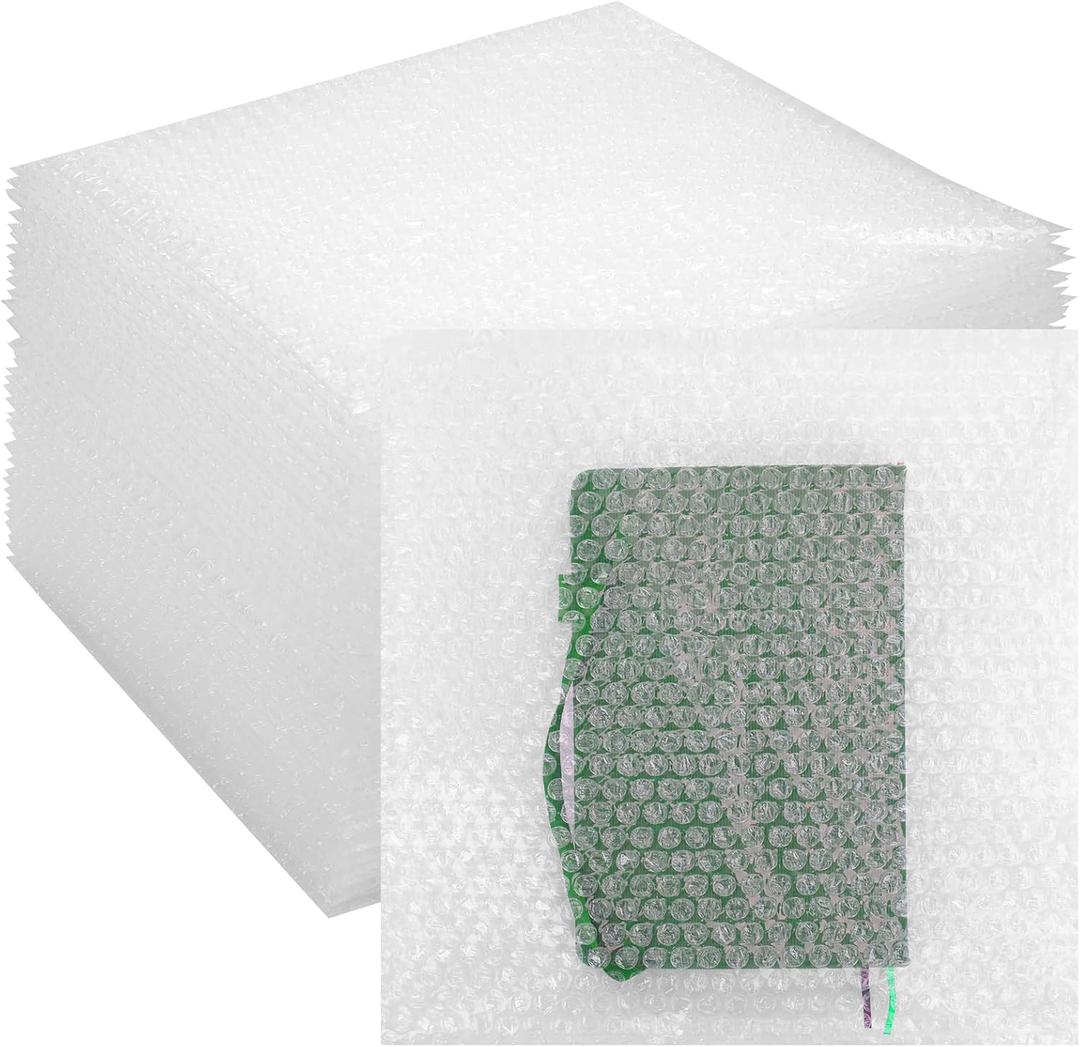 50Pcs Bubble Out Bags Pouches 12"x 12" Bubble Pouches Cushioning Packaging Bags, Double Walled Cushioning Bags Thickening Shockproof Foam Bags for Moving, Shipping, and Storage
