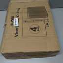 SUNEE 3 Ring Binder 2 Inch 4 Pack, Clear View Binder Three Ring PVC-Free (Fit 8.5x11 Inches) for School or Office Supplies, Neutral Aesthetic