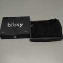 Blissy Silk Pillowcase - 100% Pure Mulberry Silk - 22 Momme 6A High-Grade Fibers - Silk Pillow Cover for Hair & Skin - Regular, Queen & King (Black, Queen)