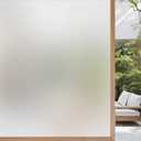 VELIMAX Window Privacy Film, Frosted Glass Window Film, Sun & Heat Blocking Decorative Static Cling Tint for Home Bathroom Office 29.5 x 78.7 inches
