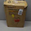 MoreFeel Collapsible Baby Bathtub for Newborn with Thermometer & 1 Hooded Towel & 1 Soft Floating Cushion,Portable Travel Bathtub with Drain Hole, Durable Foldable Baby Tubs for Infants to Toddler (Grey)