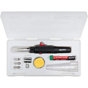 Mag-Torch Detail Pen Torch Kit - Pen Style Butane Torch with Seven Interchangeable Tips, Solder, and Storage Case for Jewelry Repair, Heat Shrinking Wire, and Electrical Soldering