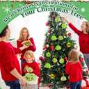 JolliLudo 20 Pcs Lime Green Furry Christmas Ball Ornaments with Bow for Tree Furry Elf Faux Fur Hanging Pom Pom Ball Decorations for Christmas Tree Holiday Party Gift Supplies