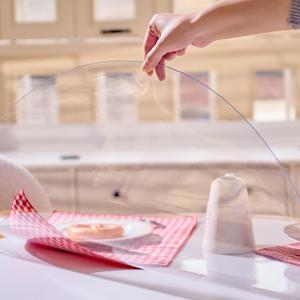 Round Clear Table Protector 96'', 1.5mm Waterproof Christmas Tablecloth