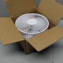 Desk Fan, 8-Inch Oscillating Portable Fan Rechargeable, 24H Run, 90 Rotate Small Fan for Bedroom, 4 Speeds8H Timer Quiet Mini Travel Fan, Battery Powered USB Fans for OfficeHome, White