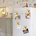 VNDUEEY 20 Pack Fridge Magnets Refrigerator Magnets, Strong Magnetic Clips Heavy Duty, Magnet Clips for Whiteboard, Magnets for Fridge Locker Office Accessories (Gold)