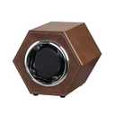 LINGFANSTORE Automatic Single Watch Winder with Quiet Japanese Motor, Premium Leather Exterior and Soft Flexible Watch Pillows for Men's and Women's Watches (Brown-147F)