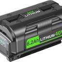 FSKE New Upgraded 40V 6.2Ah Lithium-Ion Replacement for Ryobi 40v Battery OP4020 OP4060 OP4040 OP4050 Compatible with All Ryobi 40V Cordless Power Tools