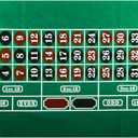 Roulette Table Top Felt Layout - 36" x 72" Rectangle Las Vegas Style Green Casino Poker Table Cover Mat, Great for Poker Game Night Events Theme Party Fundraisers & Gatherings