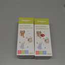 wooshwa Kids Water Bottle for School or Travel, 20 Oz 2 Pack Durable Plastic Water Bottle with Silicone Straw and Pop-Up Spout Cover, BPA Free & Dishwasher Safe(Rocket & Ocean Animals)