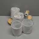 LED 4 Light Track Lighting Kit, Wooden Ceiling Spotlights with Fabric Shades, Modern Track Light Fixture with Flexibly Rotatable Light Heads for Kitchen, Living Room, Bedroom(E26 Socket, NO Bulb)