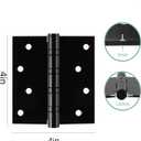 Matte Black Door Hinges,Stainless Steel Heavy Duty Exterior Door Hinges 4 inch
