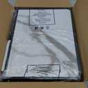 Titanker Folding Camping Table Small 2ft, Small Camp Table Portable with 50% Extra Space, Folding Picnic Table, Portable Beach Tables, Car Camping Essentials, Aluminum Light Solid (Small 24.4"L x 16.3"W x 20.9"H, White Marble Top & Black Frame)