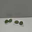 4Pcs Hot Massage Stones Set Natural Green Jade Heated Warmer Stone for Spa Massage 2.36 x 3.14in (6x8cm)