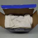 MIULEE Natural White Linen Curtains 48 Inch Long for Bedroom Living Room, Soft Thick Linen Textured Window Drapes Semi Sheer Light Filtering Rod Pocket Back Tab Neutral Farmhouse Cream Ivory 2 Panels