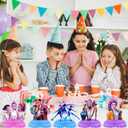 6Pcs Cute Anime Honeycomb Table Centerpiece, Cartoon Movie Theme Birthday Decorations, 3D Table Decorations, Birthday Party Supplies Party Decorations