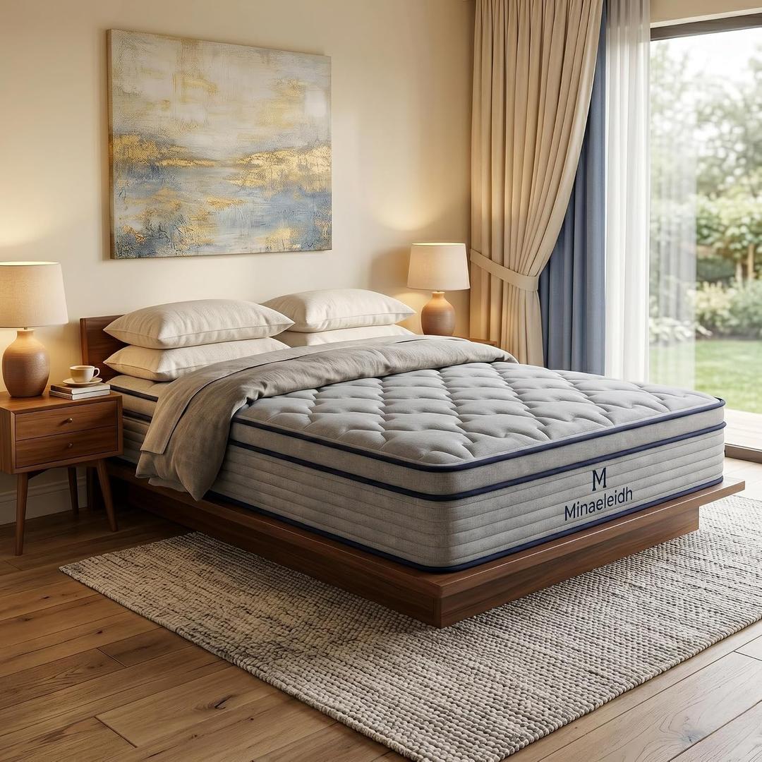 Twin Mattress 10 inch, Memory foam Mattress Medium Firm, Soft Plush Feel | Zero motion transfer & reinforced edge support. CertiPUR-US foam, pressure-relieving zones for spinal alignment. Grey