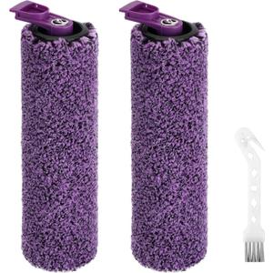 SD201 SD200 SD205 Brush Roller Replacement Parts Compatible with SD200 Series Shark Steam Pickup 3-in-1 Hard Floor Cleaner and Shark Steam Pick up 3-in-1 Steam Mop, 2 Brushroll, 1 Cleaning Brush