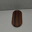 SOFE Oval Wooden Serving Tray - Walnut Wood Cheese Plate - 12 Inch Long Charcuterie Board - Decorative Trays for Coffee/Tea Table - Kitchen Bathroom Counter Tray - Candle Trays Home Decor