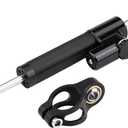 KIMISS Steering Damper With Bracket, Aluminum Universal Motorcycle Steering Damper Stabilizer Linear Reversed Safety Control