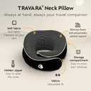Neck Pillow Airplane - Travel Pillow - Comfortable and Ergonomic Memory Foam - Airplane Pillow with 360 Head & Neck Support - Black