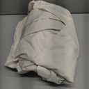 Amazon Basics Lightweight Pleated Bed Skirt, Queen, Off White, Solid