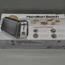 Hamilton Beach Extra Wide Long Slot 2 Slice Toaster, Browning Control With 7 Shades, Bagel Function, Cancel Button & Auto Shutoff, Modern Slim Design Fits Any Space, Black (22989)