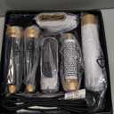 Hair Dryer Brush 5 in 1, Negative Ion Blow Dryer Brush Set - 110,000 RPM High -Speed Hot Air Brush Air Styler Curling Wrap Air Curler, Curling Iron Hair Styling Tool for Straight Curl Drying Smoothing