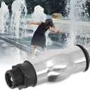 Fountain Nozzle Head, 1/2 Inch G1 Thread Frothy Foam Jet Fountain Nozzle Water Spray Stainless Steel Pond Pump Nozzle, for Garden Pond Landscaping Use Library