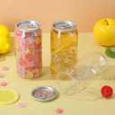 ABOOFAN 10pcs Plastic Juice Bottles with Sealed Aluminum Caps, 400ml Leakproof Drink Containers  Compatible for Automatic Cup Sealer