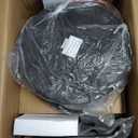 Vintage Swivel Bar Stools 30 in. Bistro Upholstered Dining Chairs Black (Set of 2)