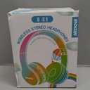 MIDOLA Kids Headphones Bluetooth 5.4 Wireless 68H Play Time Volume Limit 85/94dB OverEar Foldable Headset,TypeC Fast Charging,with Wired Aux Mic for Toddler Child Pad Tablet Pink