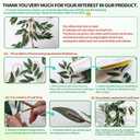 RECUTMS Artificial Willow Leaves Vine Twigs 2Pcs 5.7Ft Fake Hanging Ivy Plants Silk Green Leaf Rattan Garland Greenery Decor for Indoor Outdoor Home Wedding Arch Jungle Beach Birthday Party Garden