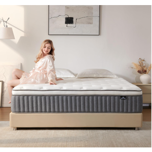  Offtr Z SNFPNE Queen Size Mattress 12 Inch, Hybrid Memory Foam Mattress with Zoned Pocket Coils Support and Motion Isolation Design, Strengthen Edge Support,CertiPUR-US Certified, Medium Firm in a Box