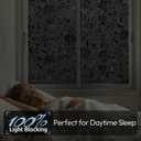 rabbitgoo Total Blackout Window Film Sun Blocking, Black Privacy Window Film Light Blocker, Stained Glass Thermal Cling Heat Control, Room Darkening Glass Sticker for Door Covering, 23.6" x 78.7"
