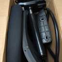 Tall Drafting Chair with Footrest Ring for Home and Work, Ergonomic Home Desk Office Chair with Flip up Arms and Lumbar Support, Extended Height Executive Desk Office(Black)