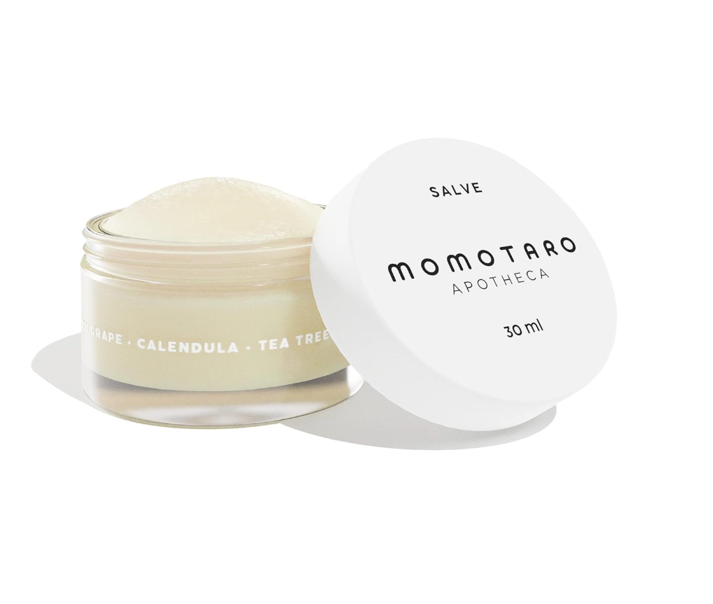 MOMOTARO APOTHECA Vaginal Moisturizer, Organic Vulva Balm  Intimate Soothing Salve, Vulvovaginal Dryness, Odor, Itching, Burning, Redness, BV, Menopause Irritability  Hormone Free pH Balance  30ml