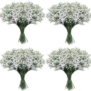 LYLYFAN Babys Breath Artificial Flowers,30 Pcs Gypsophila Real Touch Flowers for Wedding Party Home Garden Decoration (16.6inch, White)