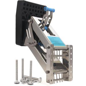 Outboard Motor Bracket Auxiliary Stainless Steel 20HP Heavy Duty Mounting Adjustable Board 2-Stroke