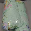 JSD Green Floral Printed Sheet Set Queen Size, 4 Piece Soft Botanical Microfiber Sheets Extra Deep Pocket