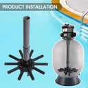 SX180DA Pool Filter Parts Lateral Assembly with Center Pipe Compatible with Hayward Pro Sand Filter Series S180T