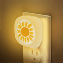 Vintage Sun Night Light Plug into Wall 0.5W LED Lights Auto on/Off for Family Friends Holiday Gifts & Home Decor