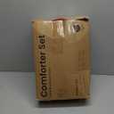 Love's cabin Seersucker Terracotta Queen Comforter Set, 7-Piece All Season Lightweight Bed in a Bag Bedding Set with Comforter, Flat Sheet, Fitted Sheet, Pillowcases and Shams