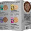 Tiki Cat Born Carnivore Broths Variety Pack, Meaty Bites, Hydration and Flavor Supplement Wet Cat Food Topper, 1.3 oz. Pouch (Pack of 12)