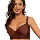 YJSPBL Womens Bras for Back Fat Add One Cup Bra Bustier Tops for Women（Brown, 36B