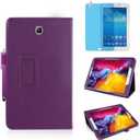 Slim Leather Case for Samsung Galaxy Tab 3 7.0 Inch 2013 (SM-T210 T215 P3200), Multi-Angle Stand Full-Protective Tablet Cover Book Case with Stylus Pen,Screen Film (Purple)