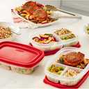 Rubbermaid EasyFindLids Meal Prep Containers 5.1 Cup Red